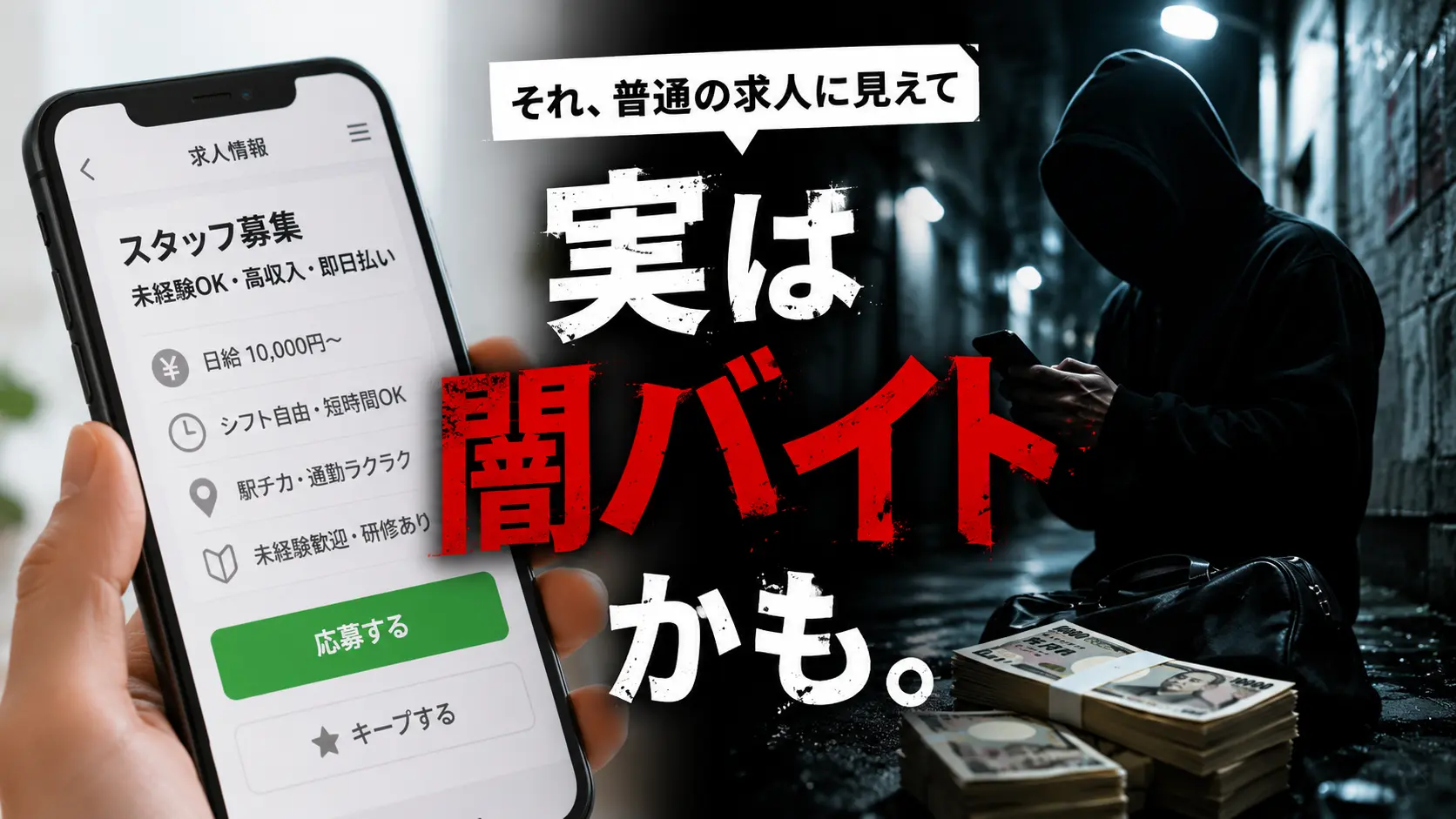 【異常事態】普通の求人に見える闇バイトが増えている理由